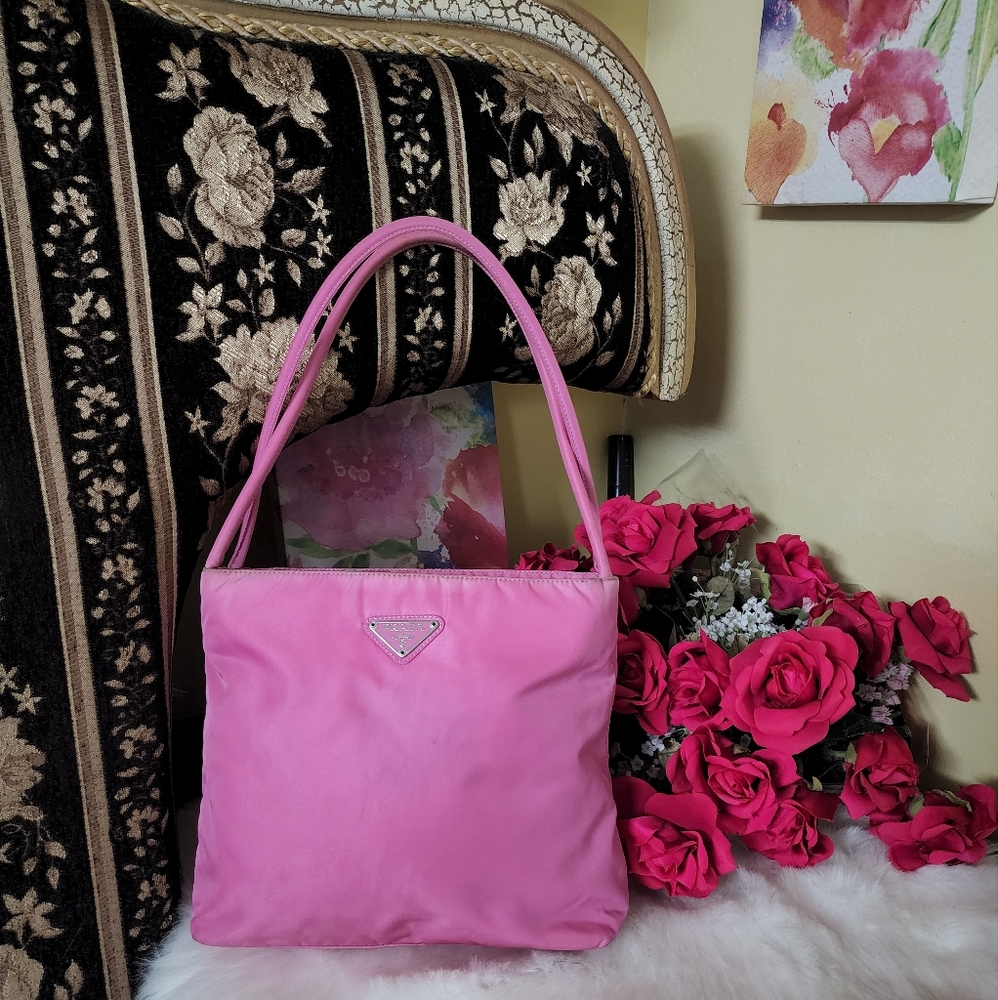 Authentic Prada Tessuto Nylon Shoulder Bag